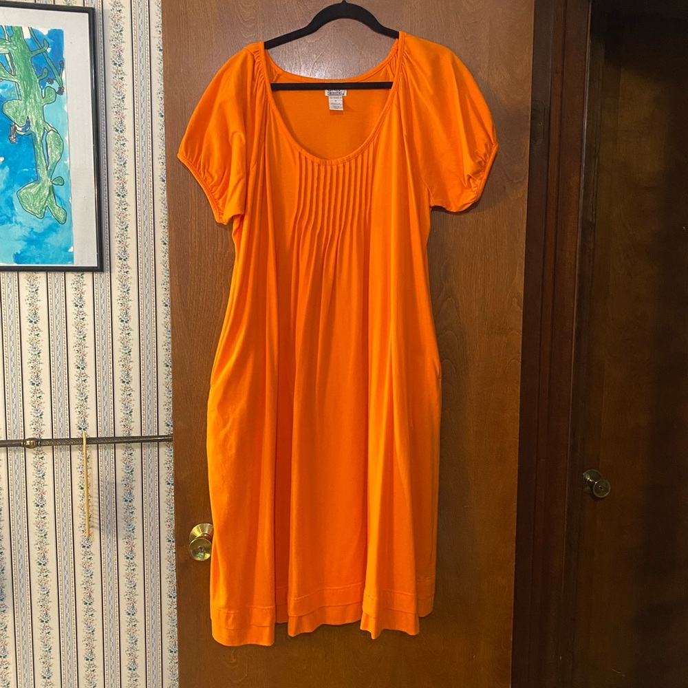 Only Necessities Orange Dress